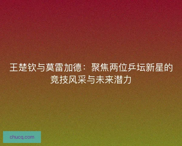 王楚钦与莫雷加德：聚焦两位乒坛新星的竞技风采与未来潜力